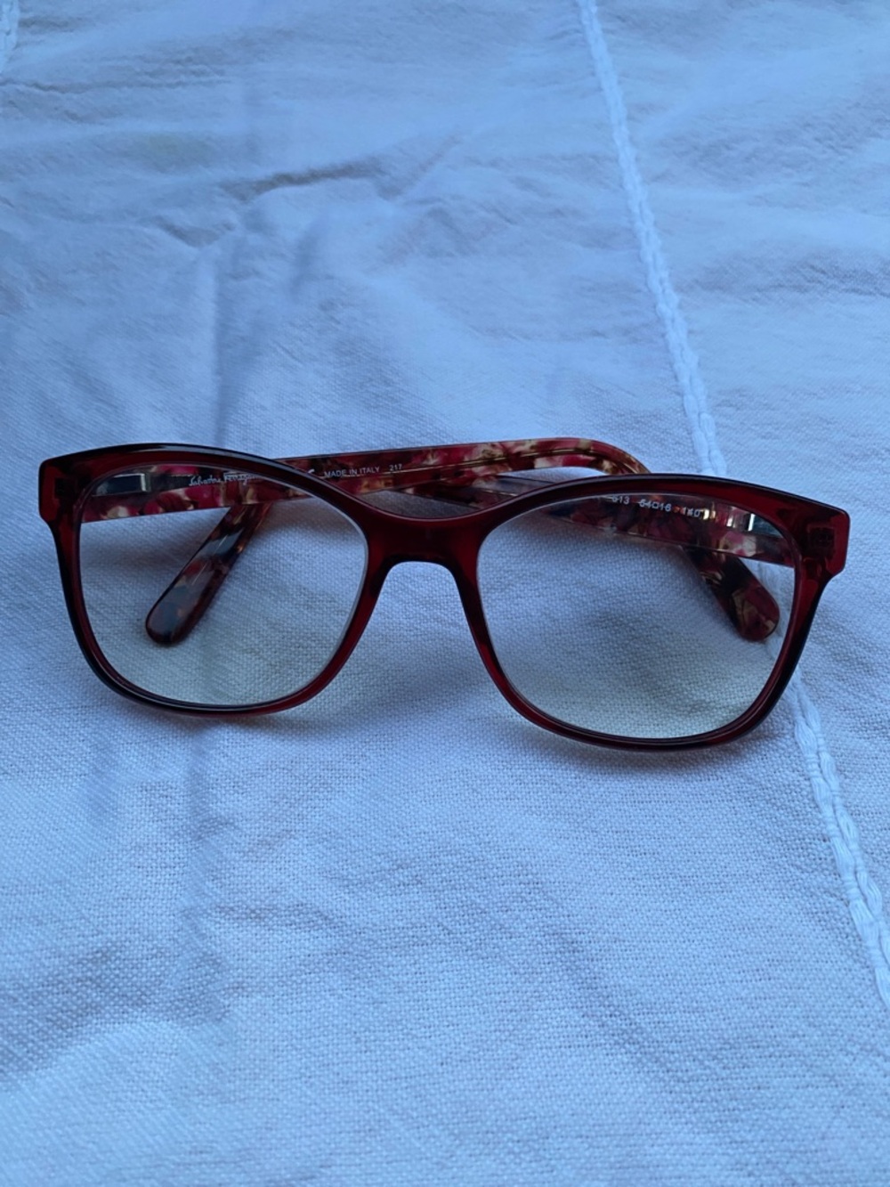 Salvatore Ferragamo Red Tortoiseshell Women's Eyeglasses